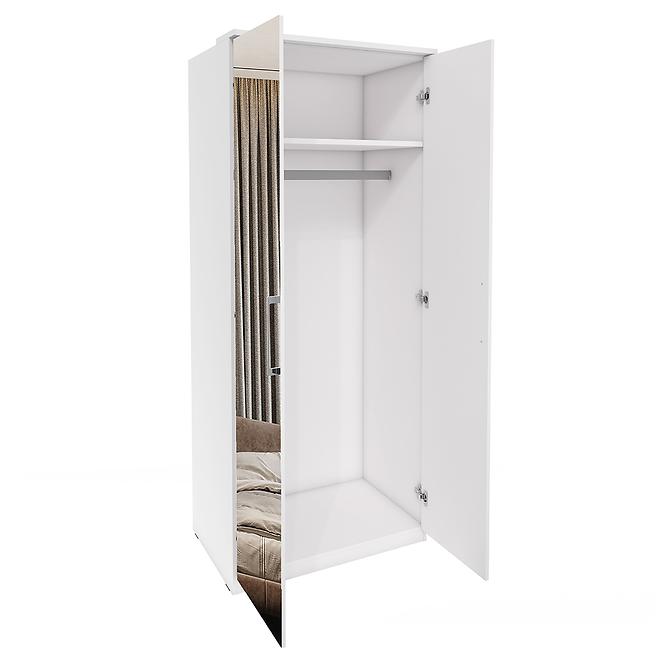 Schrank Optima 2D Spiegel 58 Weiß