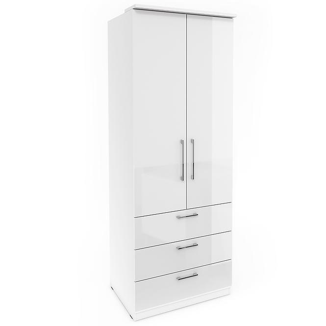 Schrank Optima 68 2D 3S Weiß