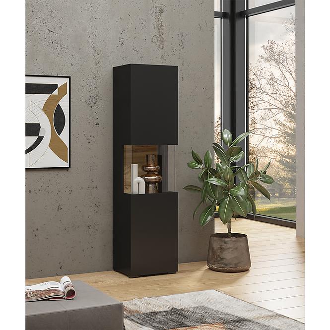 Vitrine 1D Ava 05 schwarz