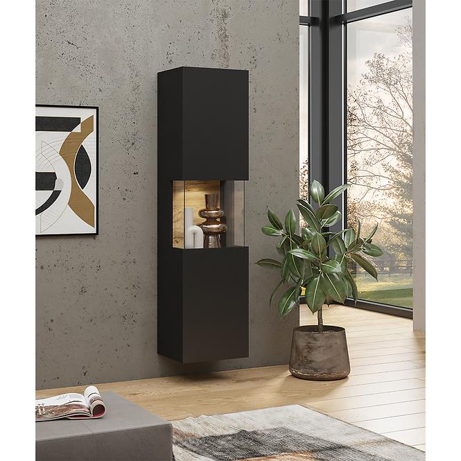 Vitrine 1D Ava 05 schwarz