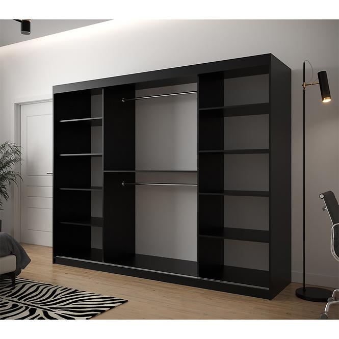 Schrank Heksagon 1 250 schwarz/weiß