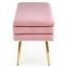 Hocker Velva rosa/gold,3