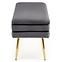 Hocker Velva aschgrau/gold,3