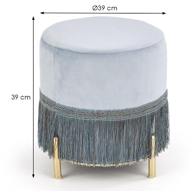 Hocker Cosby blau/gold