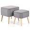 Hocker 2 St. Pula aschgrau