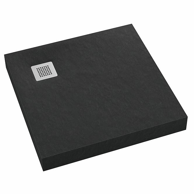 Duschwanne Kw New Horizons Black Stone 90x90x12 3.3301/C/ST-M2