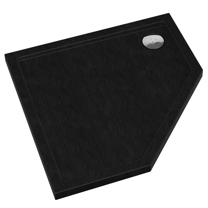 Duschwanne fünfeckig Caspar New Black Stone 90x90x5 - 3.2398/C/St