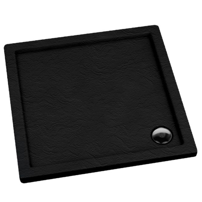 Duschwanne quadratisch Black Stone 80x80x5 Espera AQM260CST