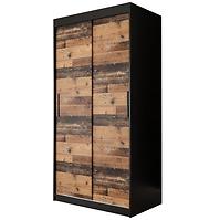 Schrank Old Wood T 100 Schwarz/Old Style