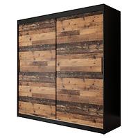 Schrank Old Wood T 200 Schwarz/Old Style