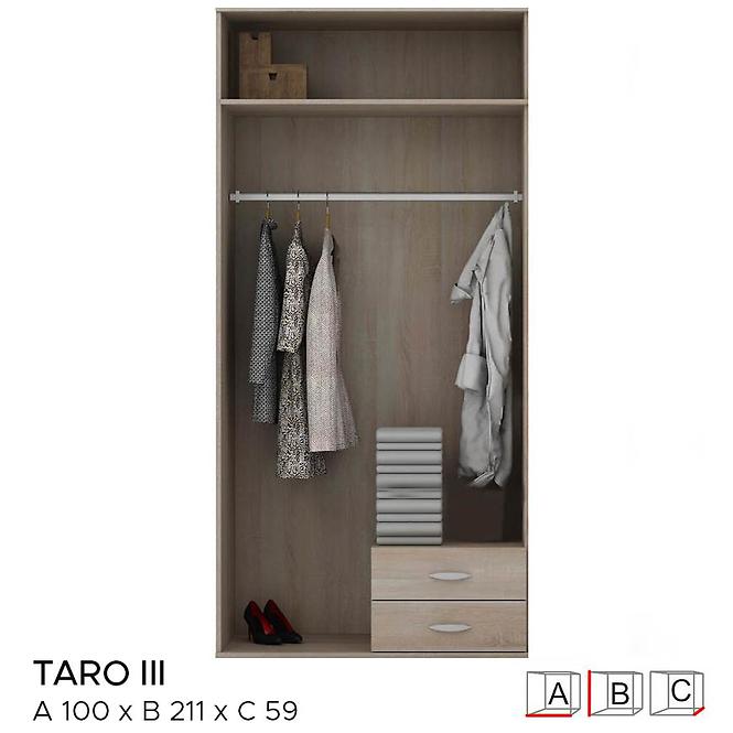 Schrank Taro III 100cm Eiche Sonoma