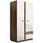 Schrank Gardena latte/dunkle walnuss