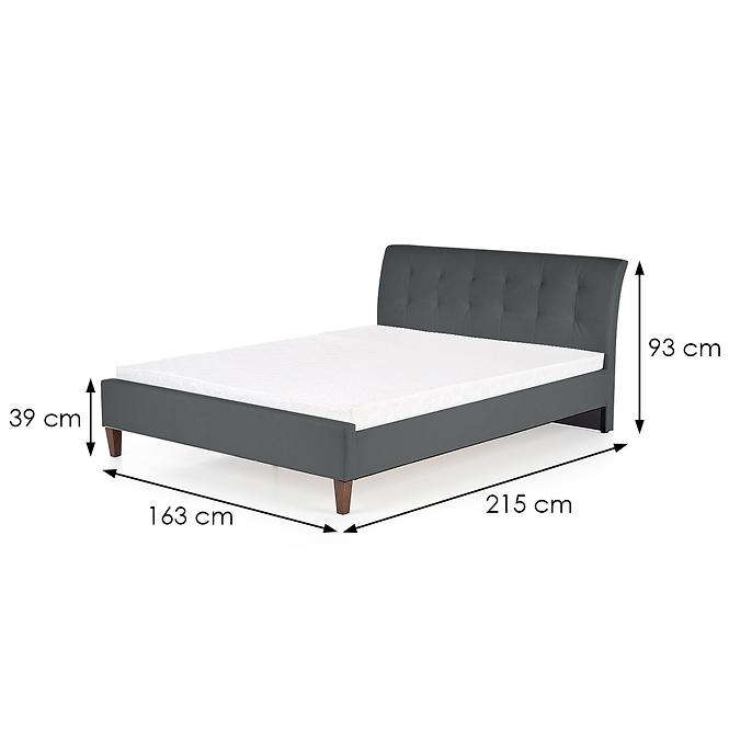 Bett Samara 2 160 Aschgrau/Nuss