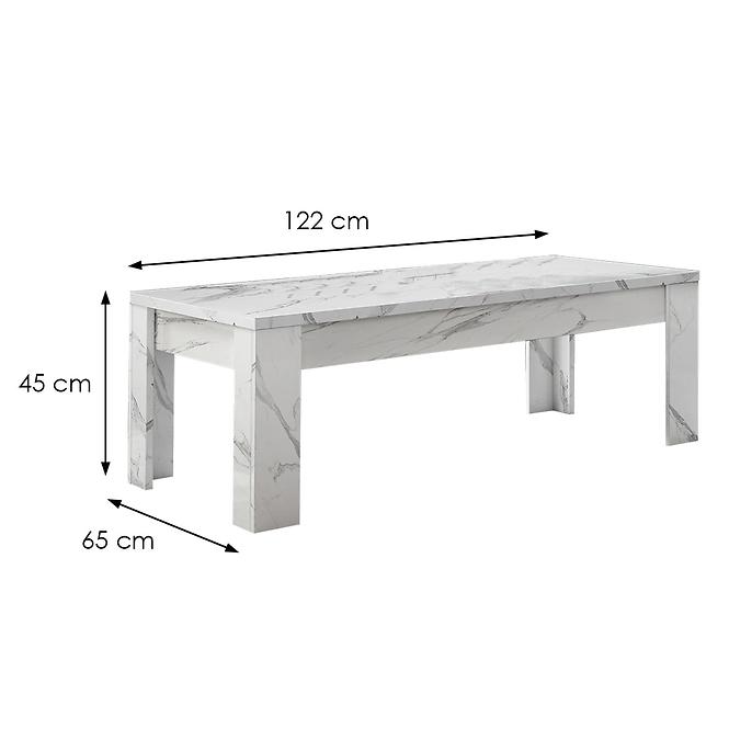 Couchtisch Carrara marmor weiß