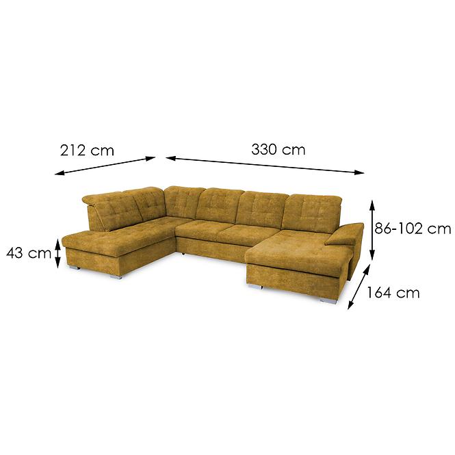 Ecksofa Noxin P Alfa 120