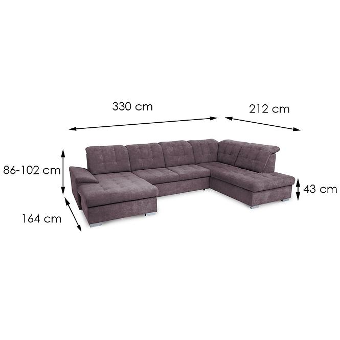 Ecksofa Noxin L Alfa 80