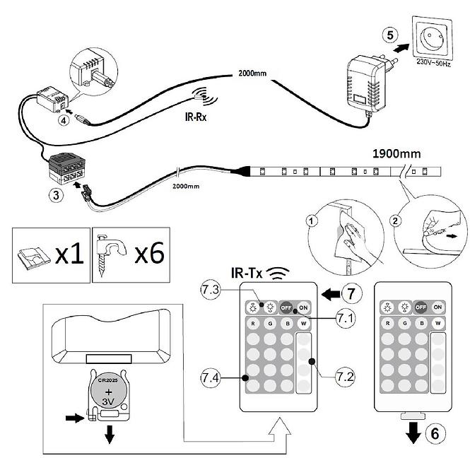 Led für bett Matrix 90