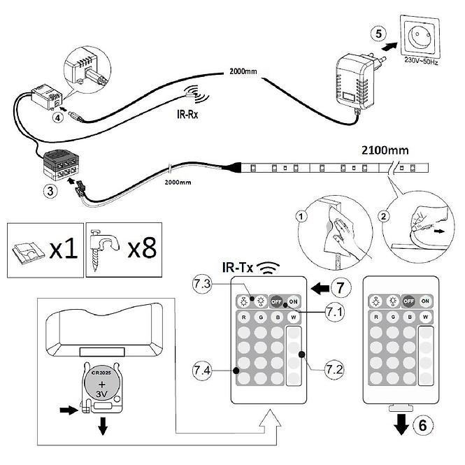 Led für regal Matrix II-III