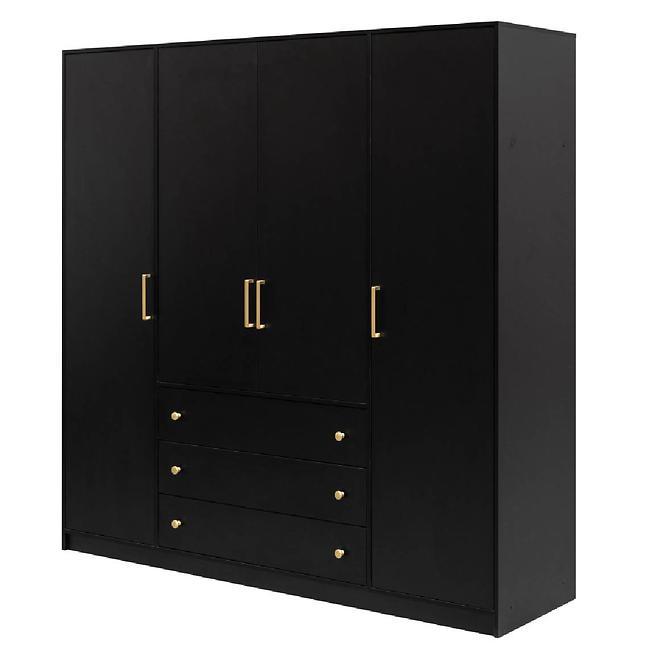 Schrank Bali D4 retro schwarz