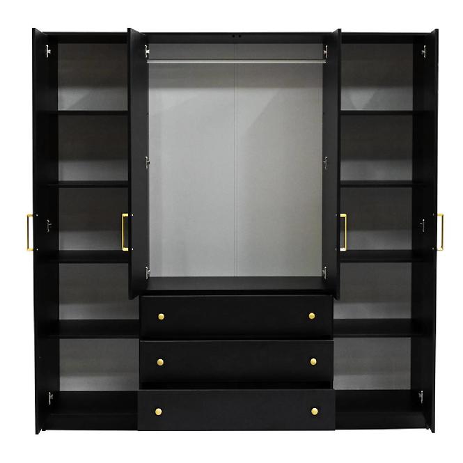 Schrank Bali D4 retro schwarz