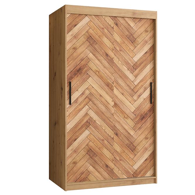 Schrank HERRINGBONE 1 100 Eiche artisan/Fischgrät