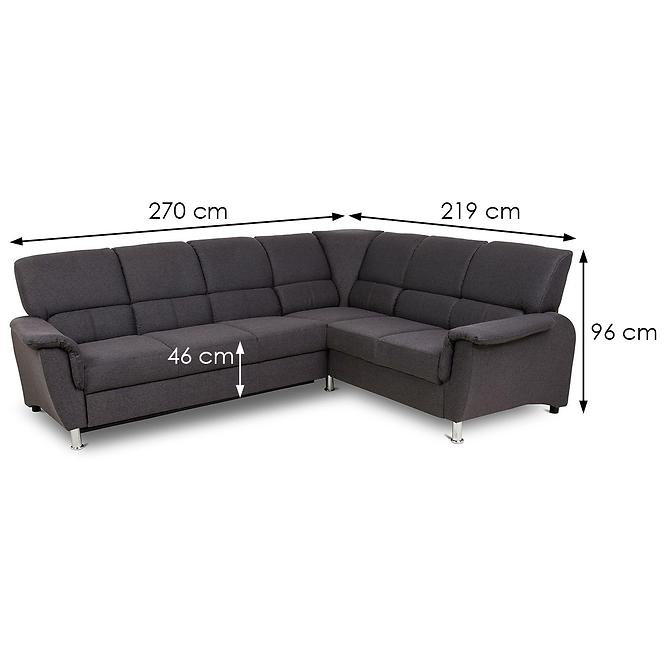 Ecksofa Massimo L Fusion 18