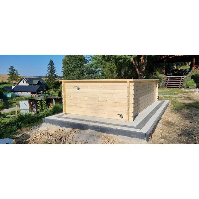 Gartenpool aus Holz 4x2 m