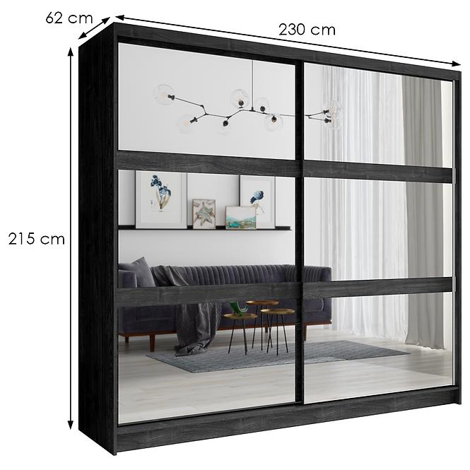 Schrank 2D Togo asche