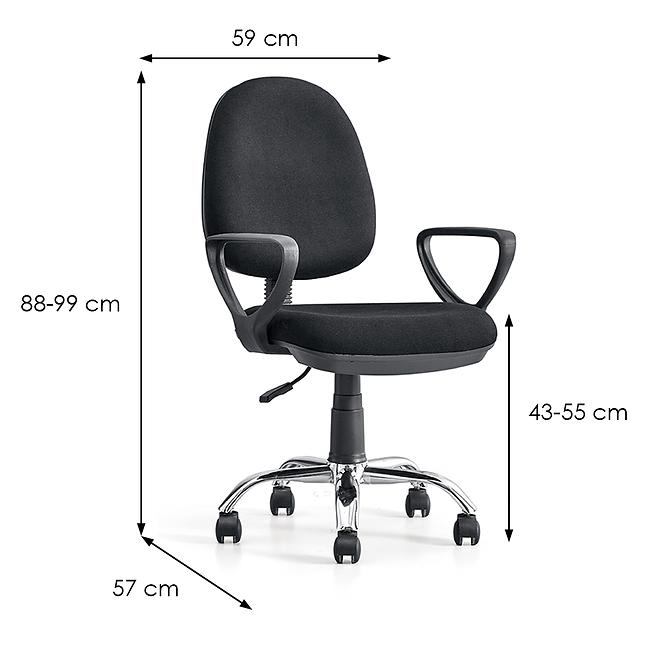 Bürostuhl Flint C205 black/chrom