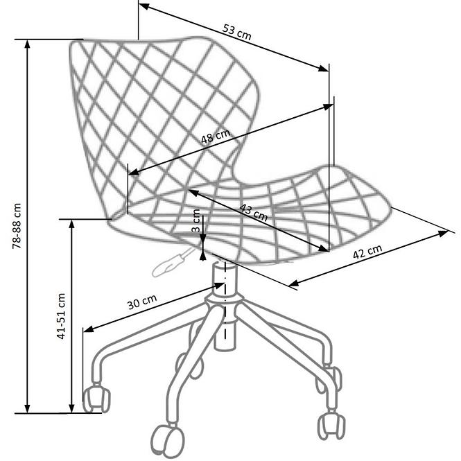 Drehstuhl Matrix schwarz/türkise