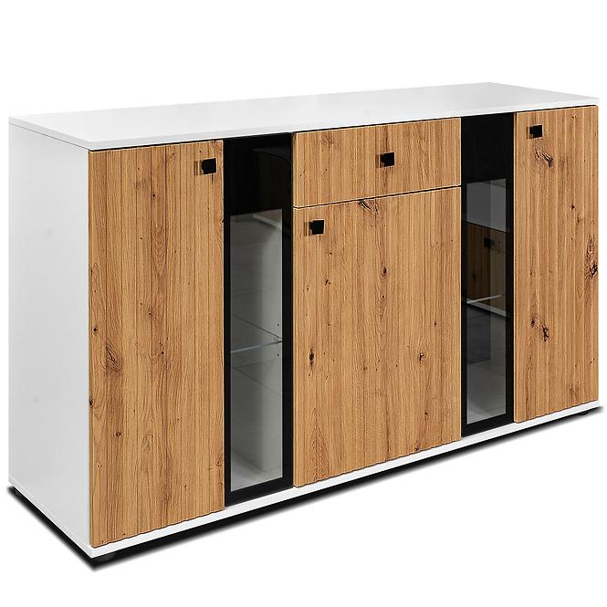 Kommode Salsa mdf eiche artisan/weiß