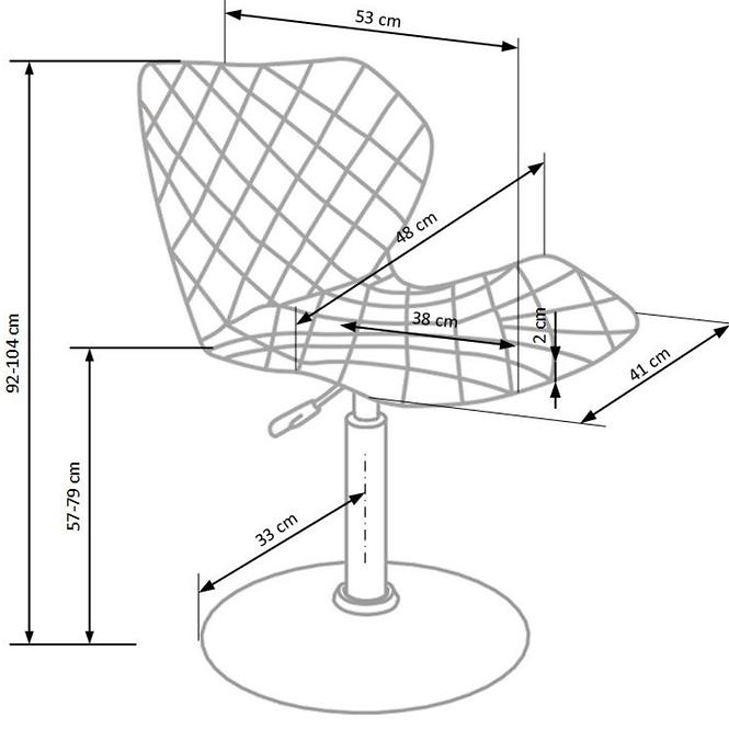 Drehstuhl Matrix 2 weiß/grau