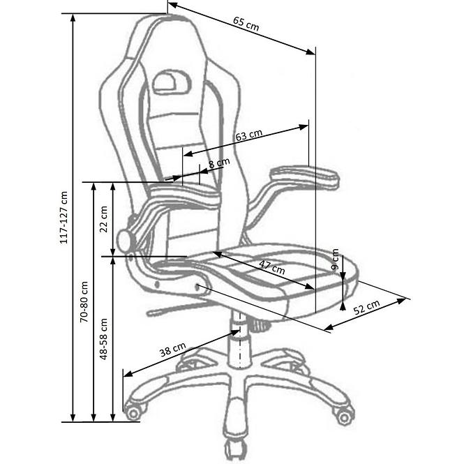 Bürostuhl Lotus schwarz/grau