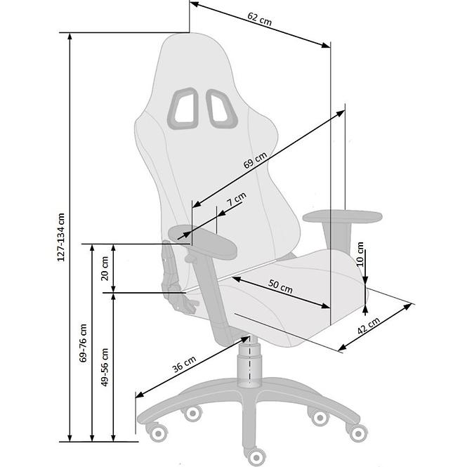 Bürostuhl Drake schwarz/grau