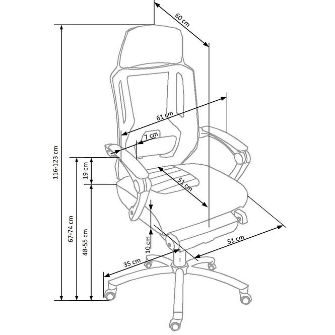 Bürostuhl Freeman schwarz/grau