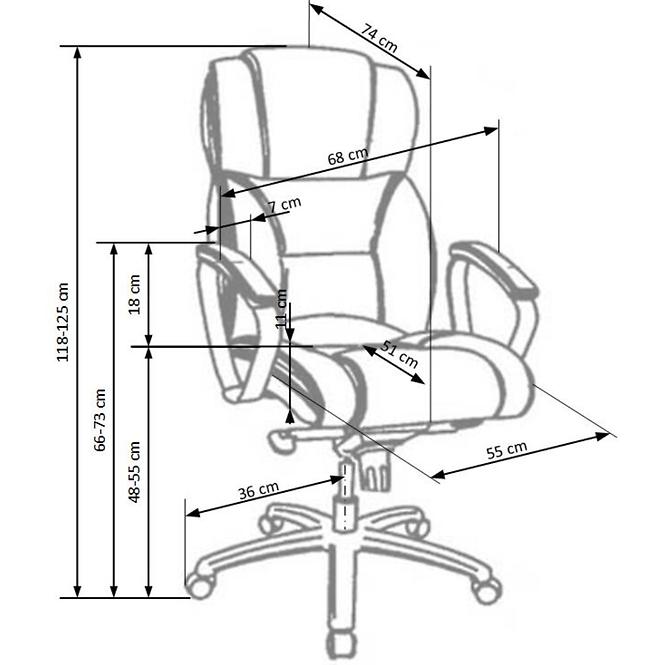 Bürostuhl Foster schwarz