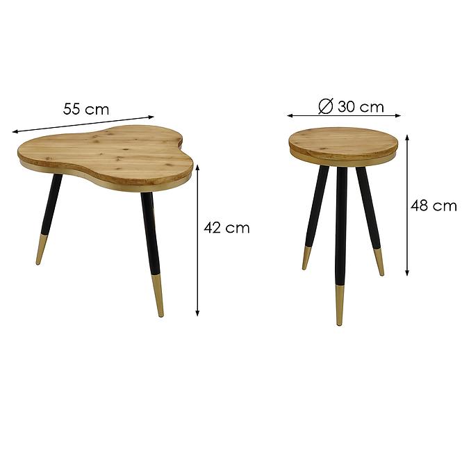 Couchtisch Duo1 55x52x42