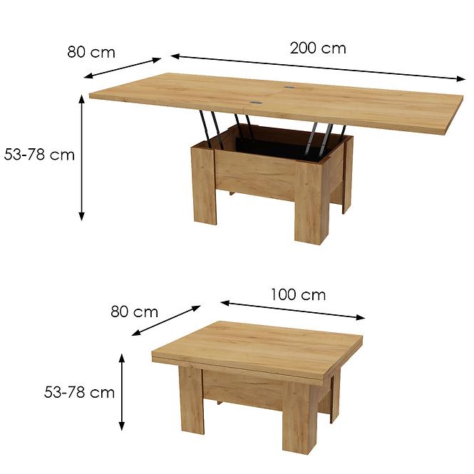 Couchtisch/Essentisch Eryk kraft golden