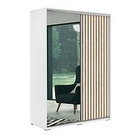 Schrank Kair weiß/lamelle golden craft 150x215x62