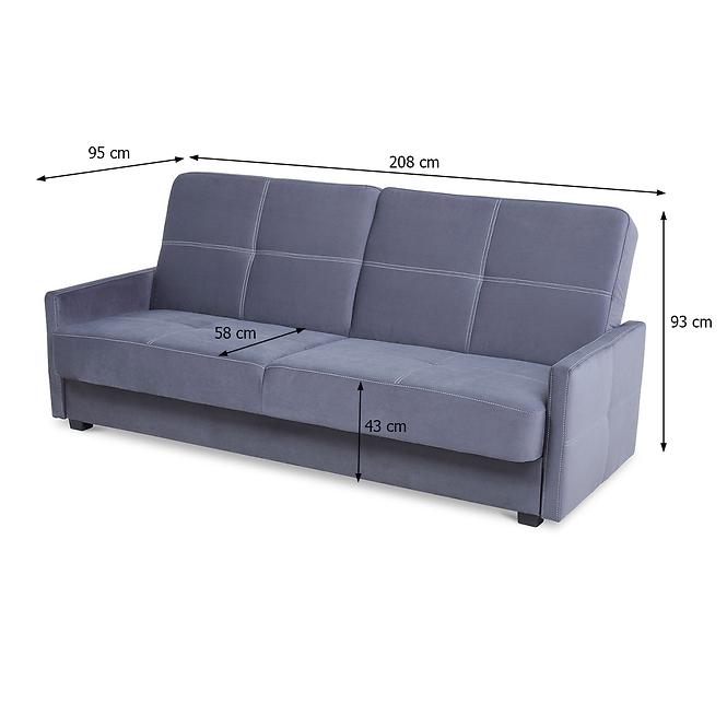 Sofa Zafira Trinity 34 grau