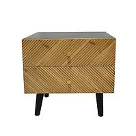 Nachttisch Vermont 48x35x45 black/wood