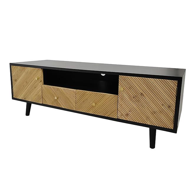 TV tisch Vermont 140x46x47 black/wood