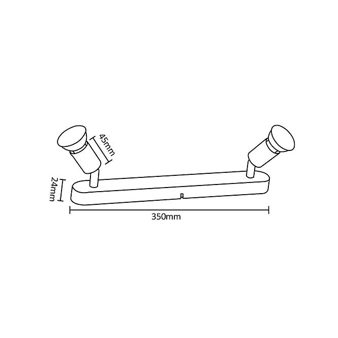 Lampe Nero Czarna VO2888 LS2