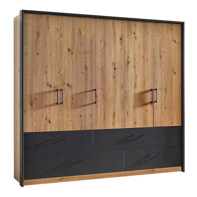 Schrank Bilbao grau/artisan