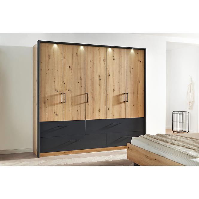 Schrank Bilbao grau/artisan