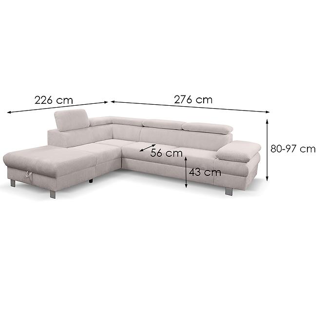 Ecksofa Conti L Poso 100