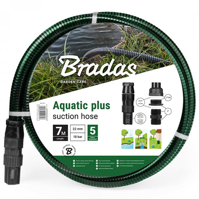 Saug-Druckschlauch-Set Aquatic Plus 7 m Schwarz