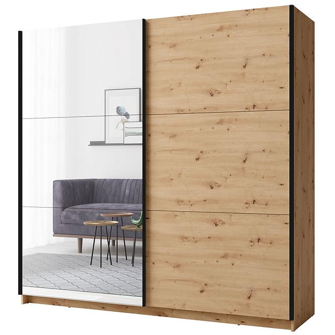 Schrank Arsala III 11 mit spiegel eiche artisan