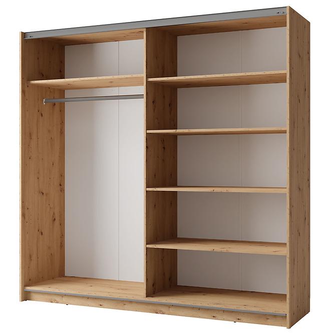 Schrank Arsala III 11 mit spiegel eiche artisan