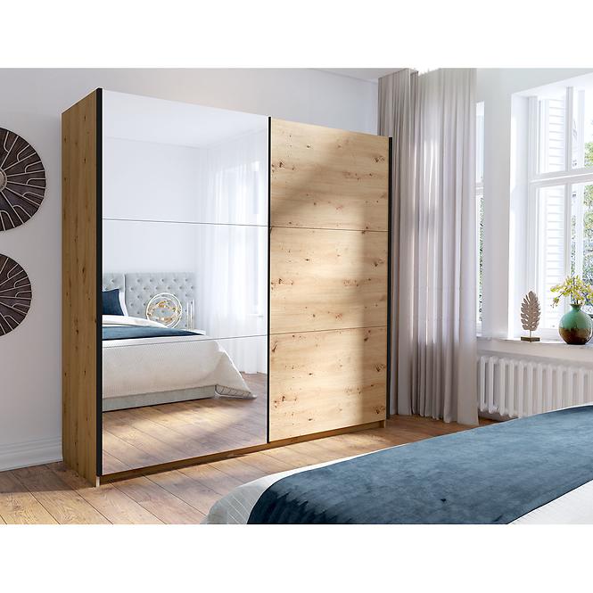 Schrank Arsala III 11 mit spiegel eiche artisan